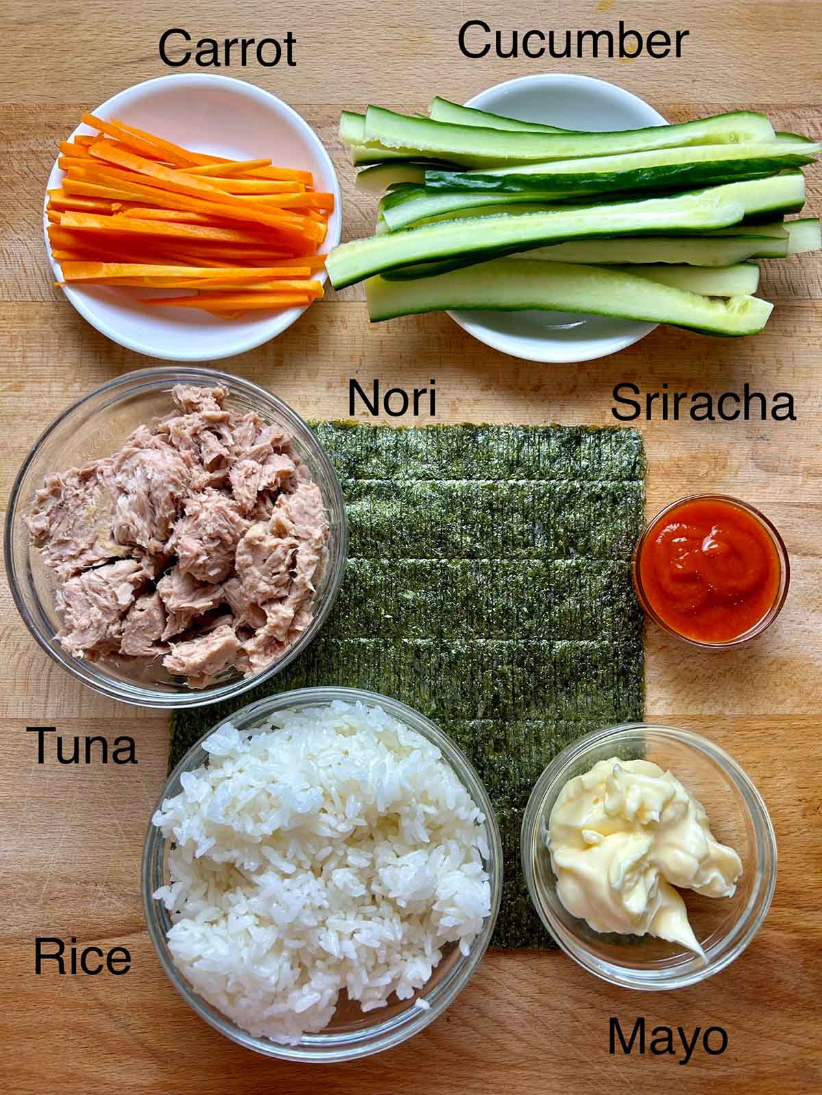 Quick Easy Korean Spicy Tuna Kimbap - Christie at Home