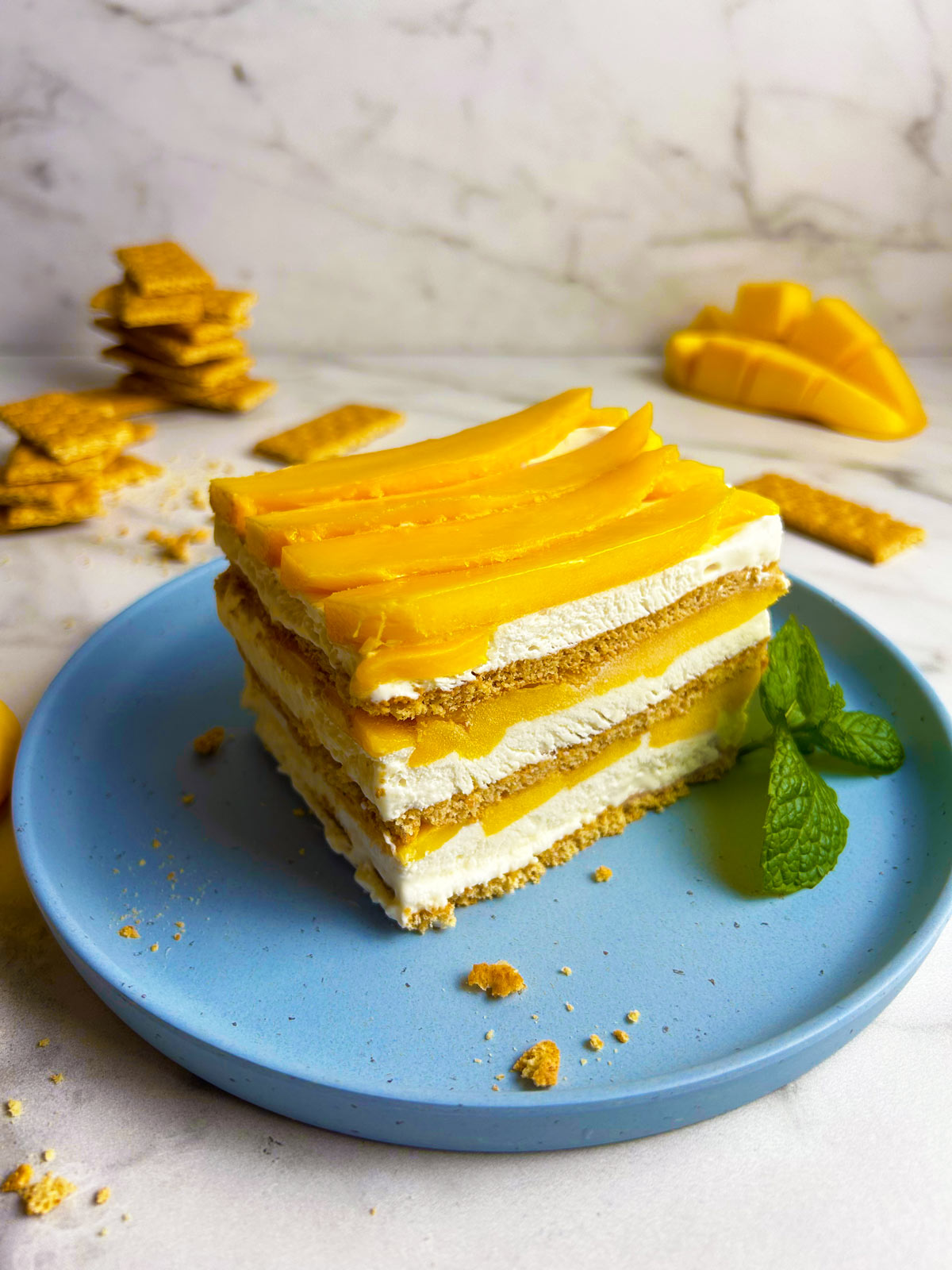 Mango Cake With Cardamom Cream Recipe