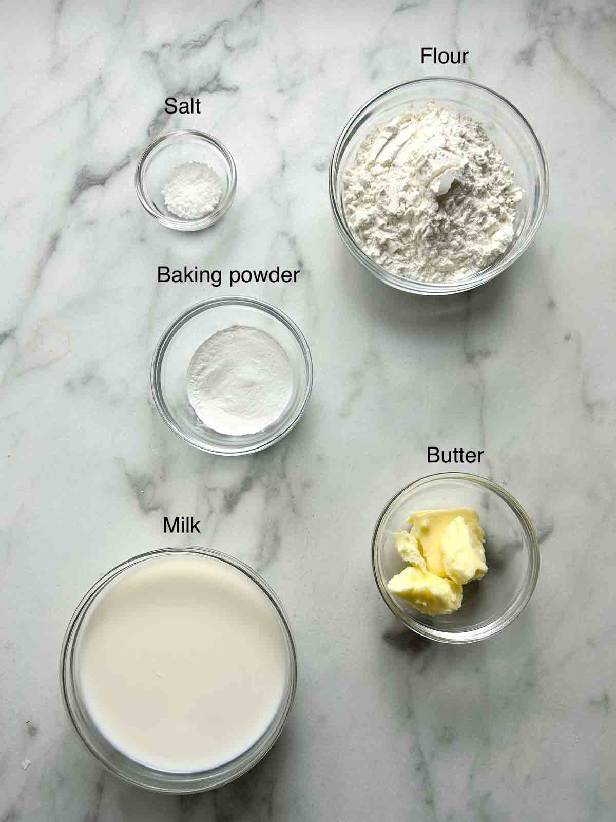 ingredients prepped in bowls