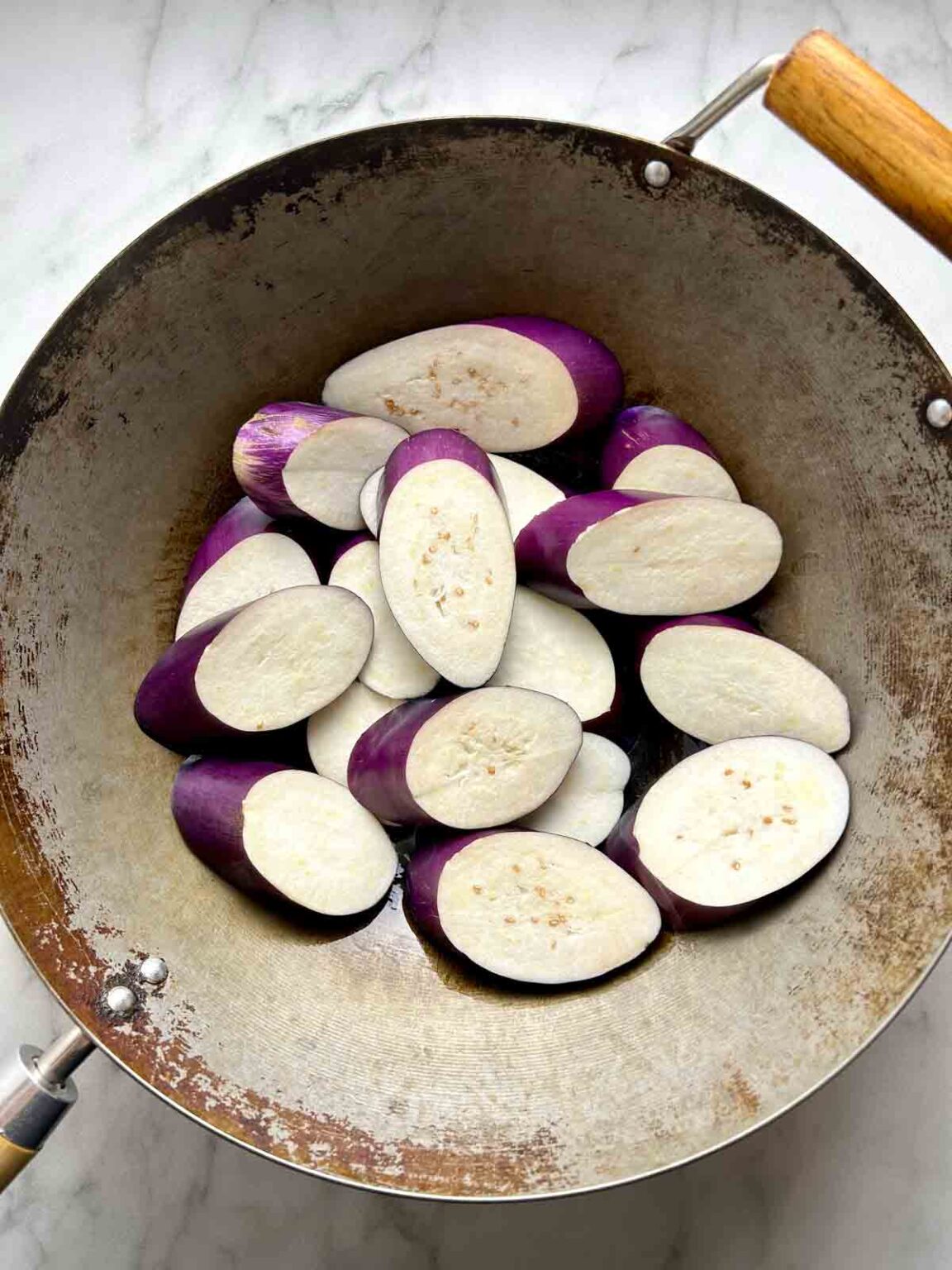 Thai Basil Eggplant Stir Fry