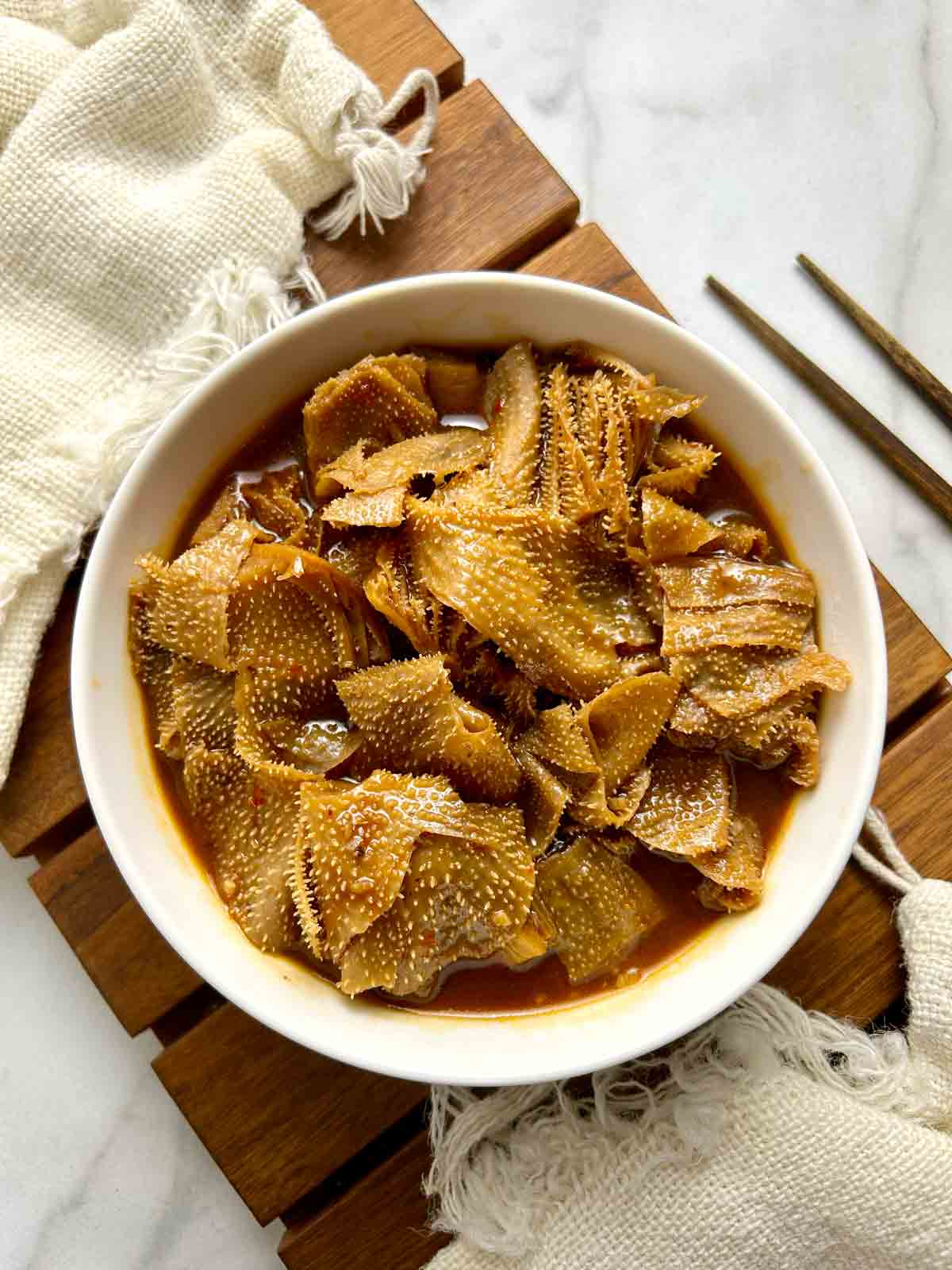 Chinese Braised Beef Omasum Tripe