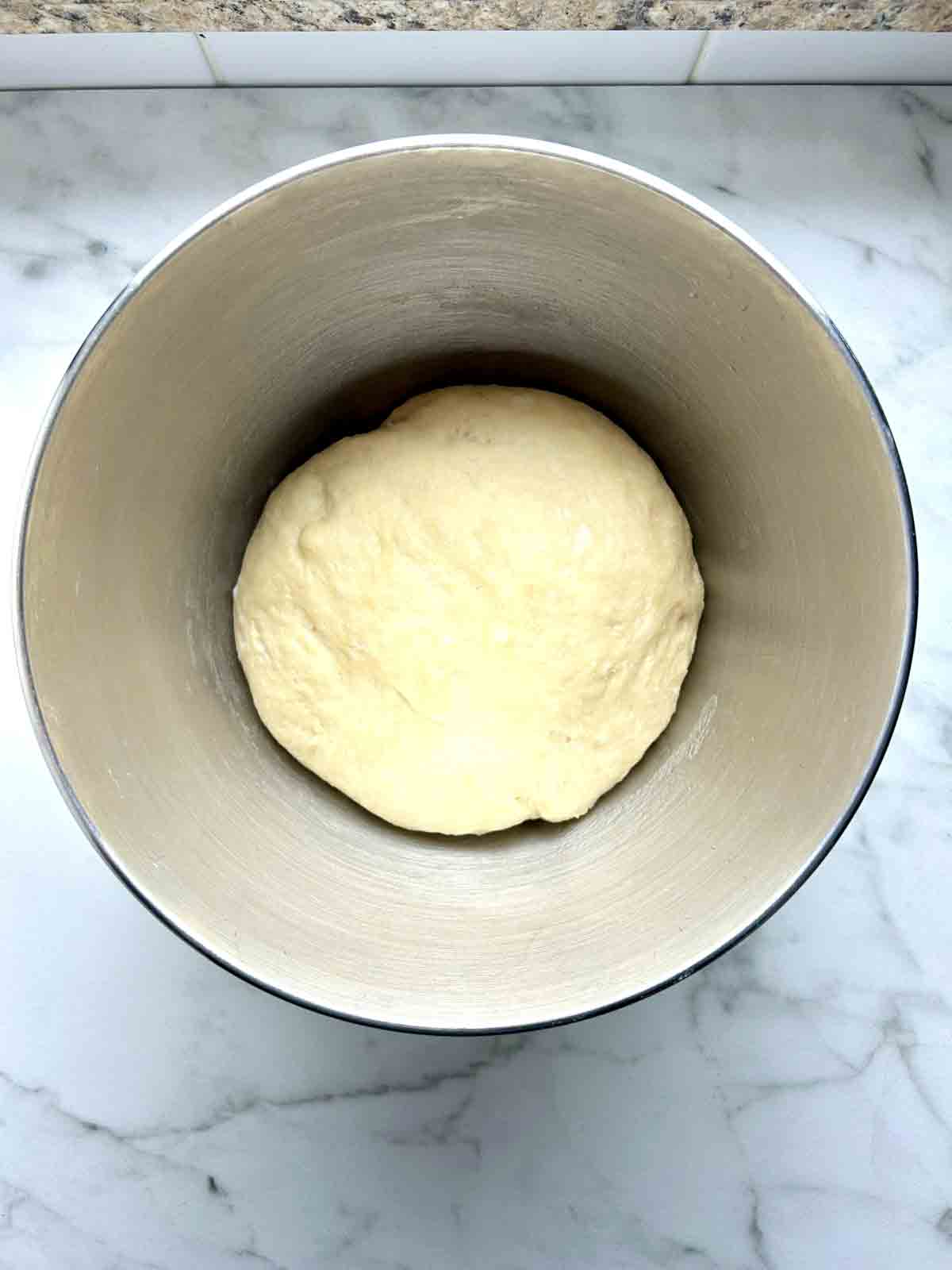 dough after first rise.