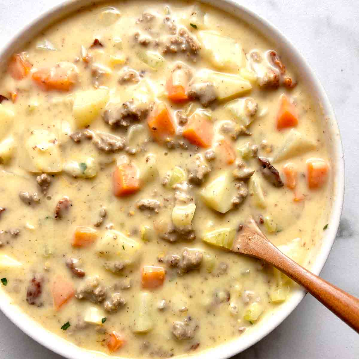Cheeseburger Soup
