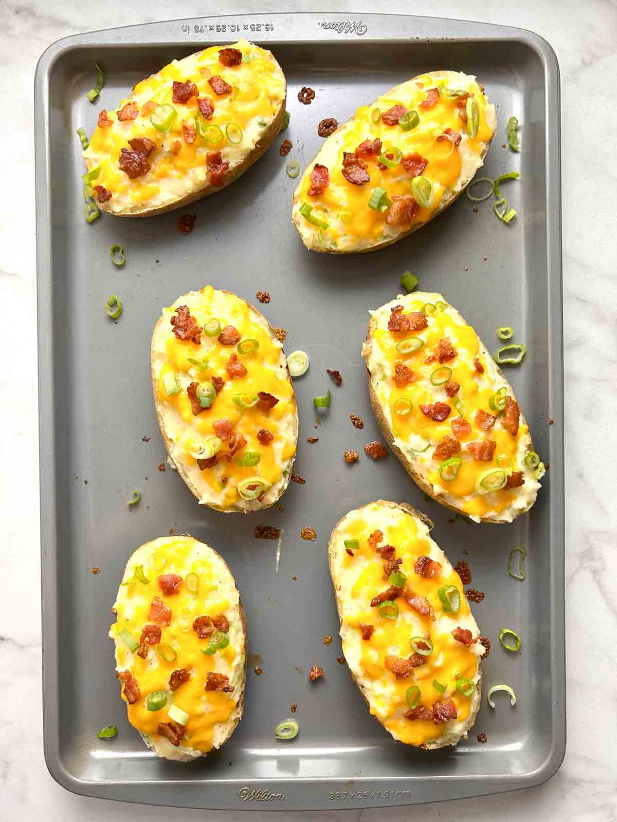 potatoes after second bake.