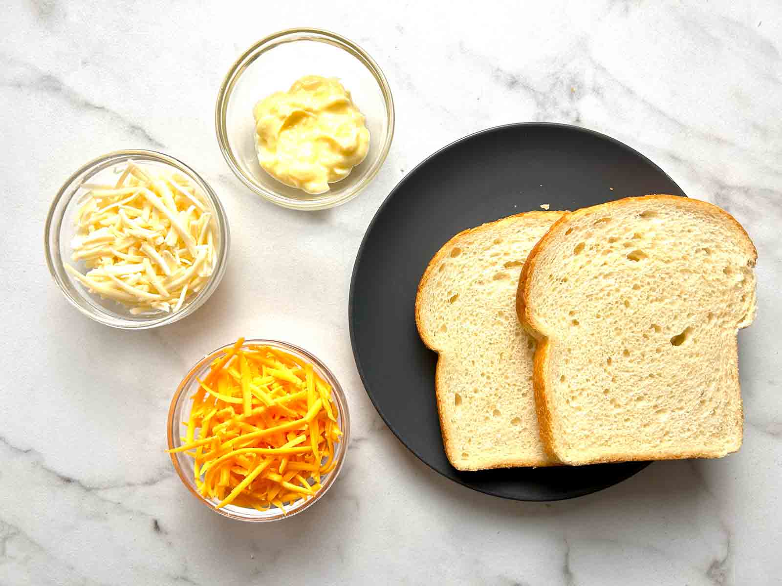 ingredients prepped in bowls.