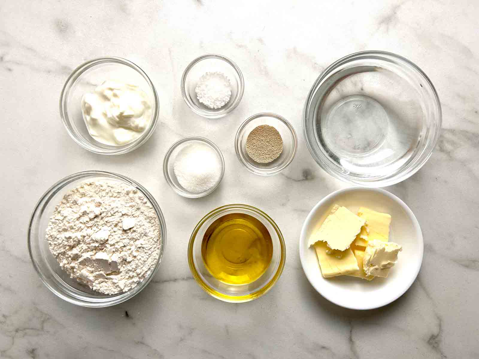 ingredients prepped in bowls.