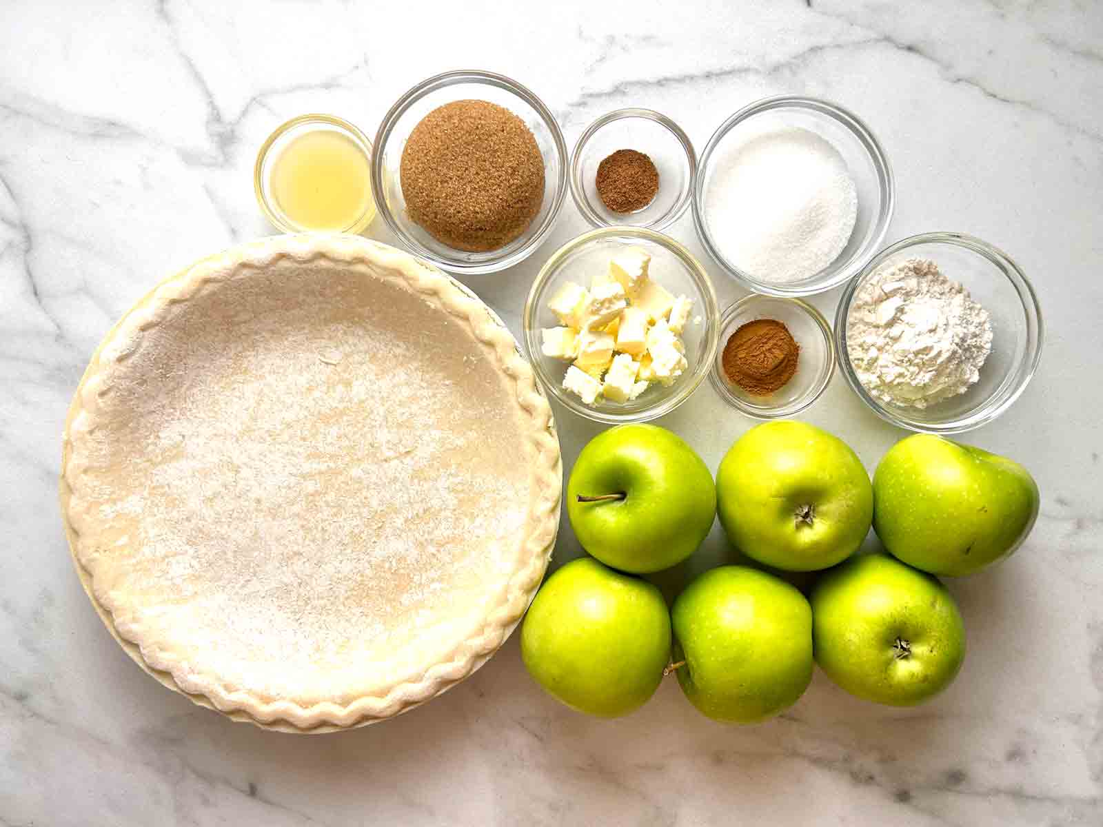 ingredients prepped in bowls.