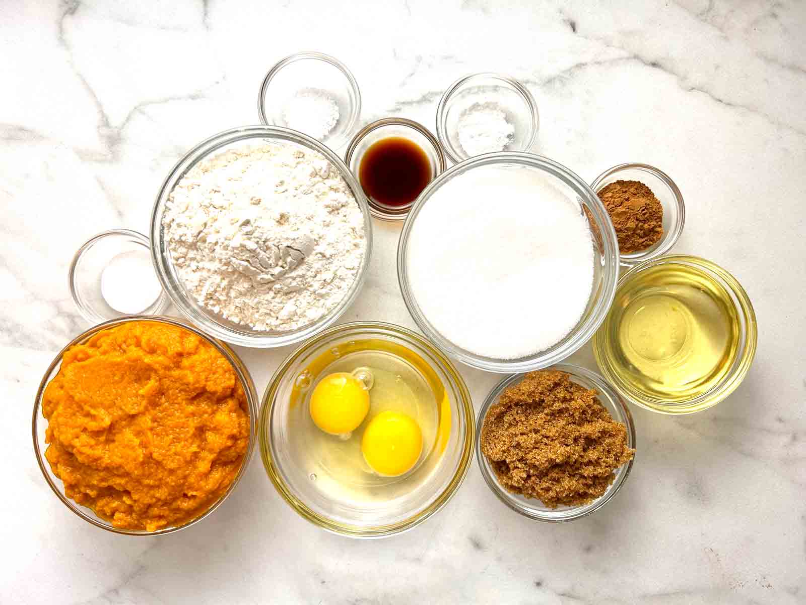 ingredients prepped in bowls.