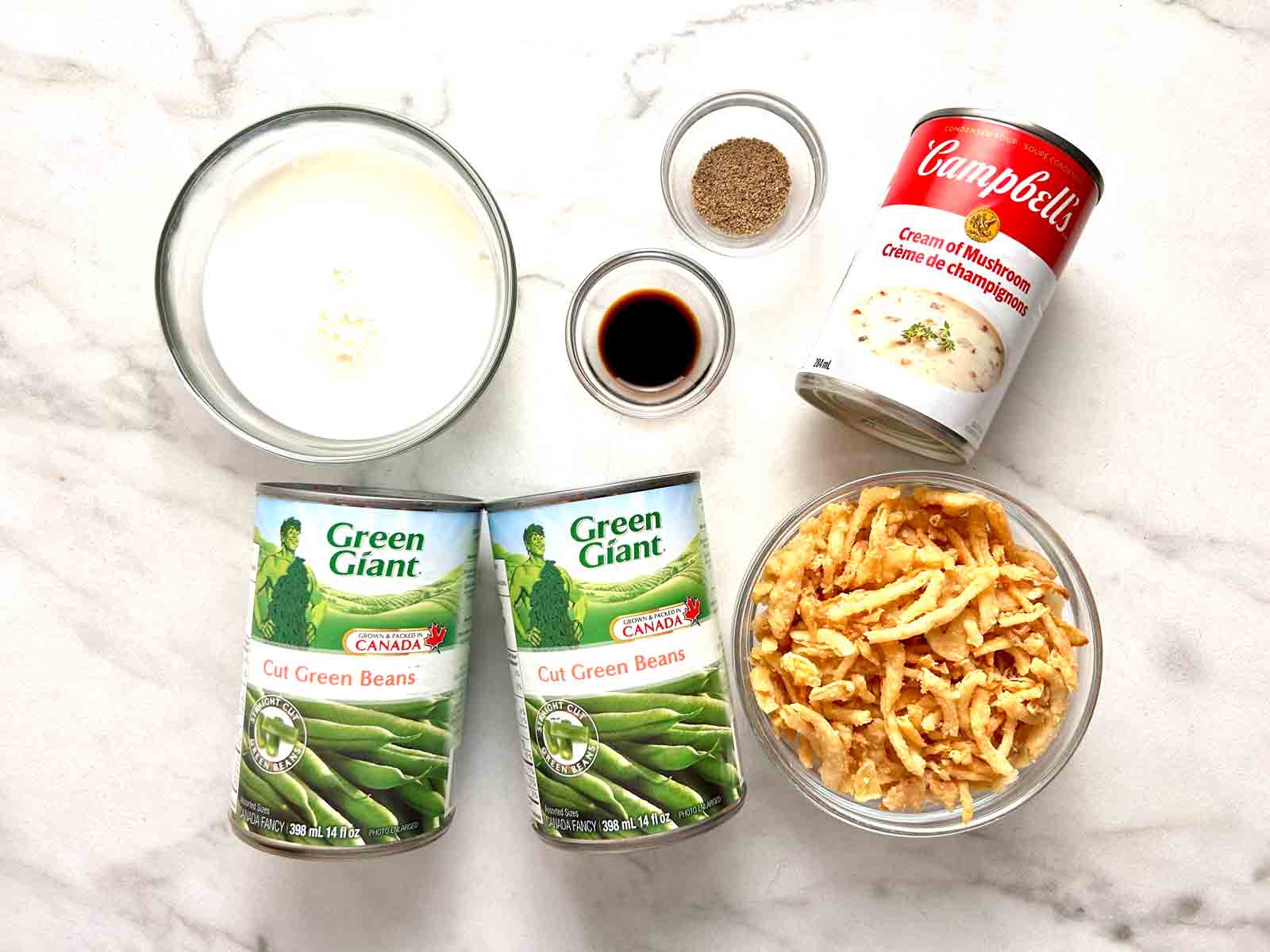 ingredients prepped in bowls.