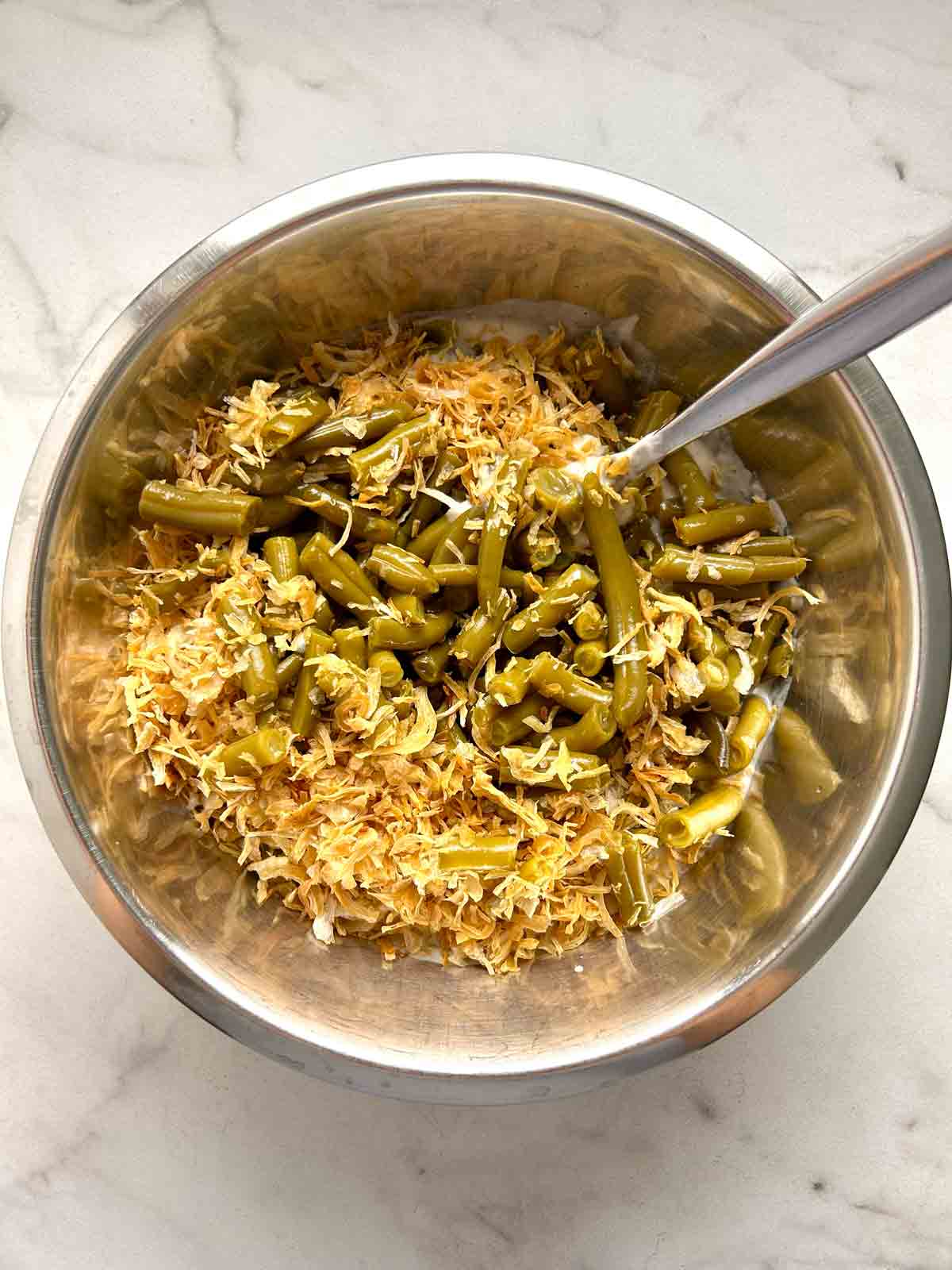 filling mixed together in bowl.