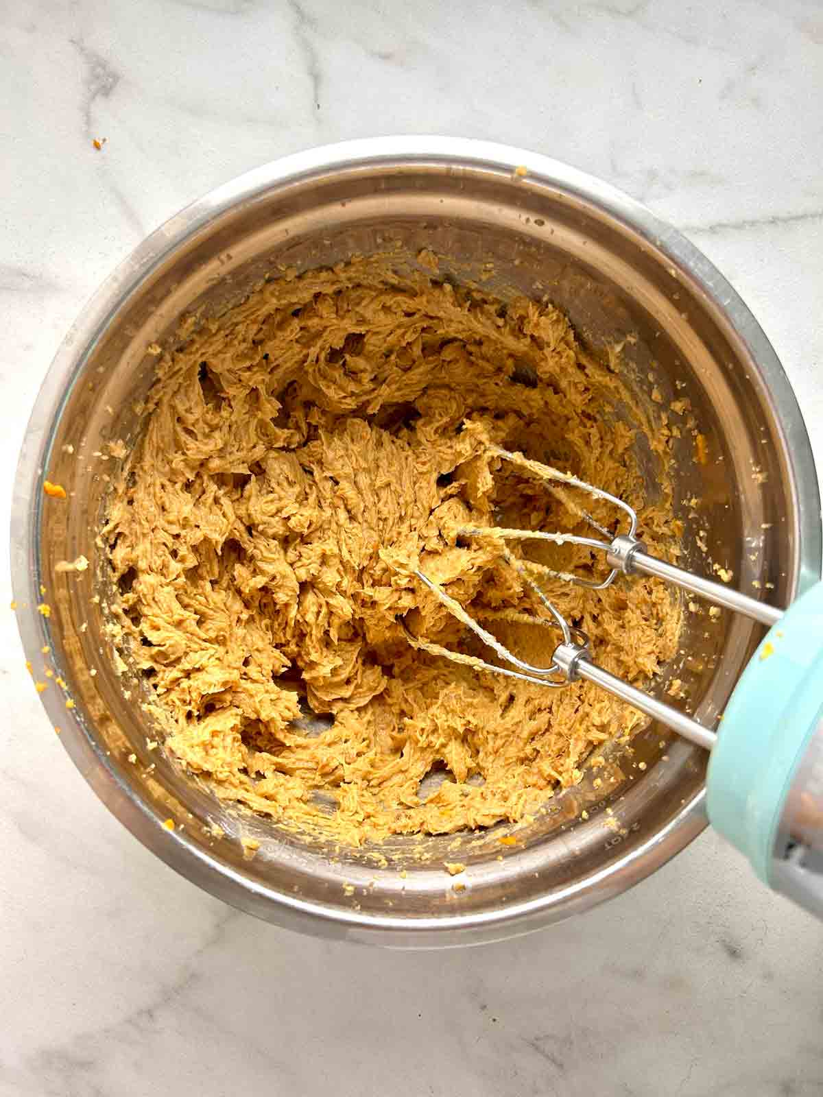 pumpkin puree mixed in.