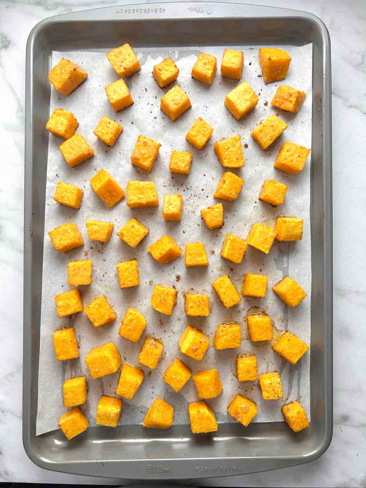 butternut squash after baking.