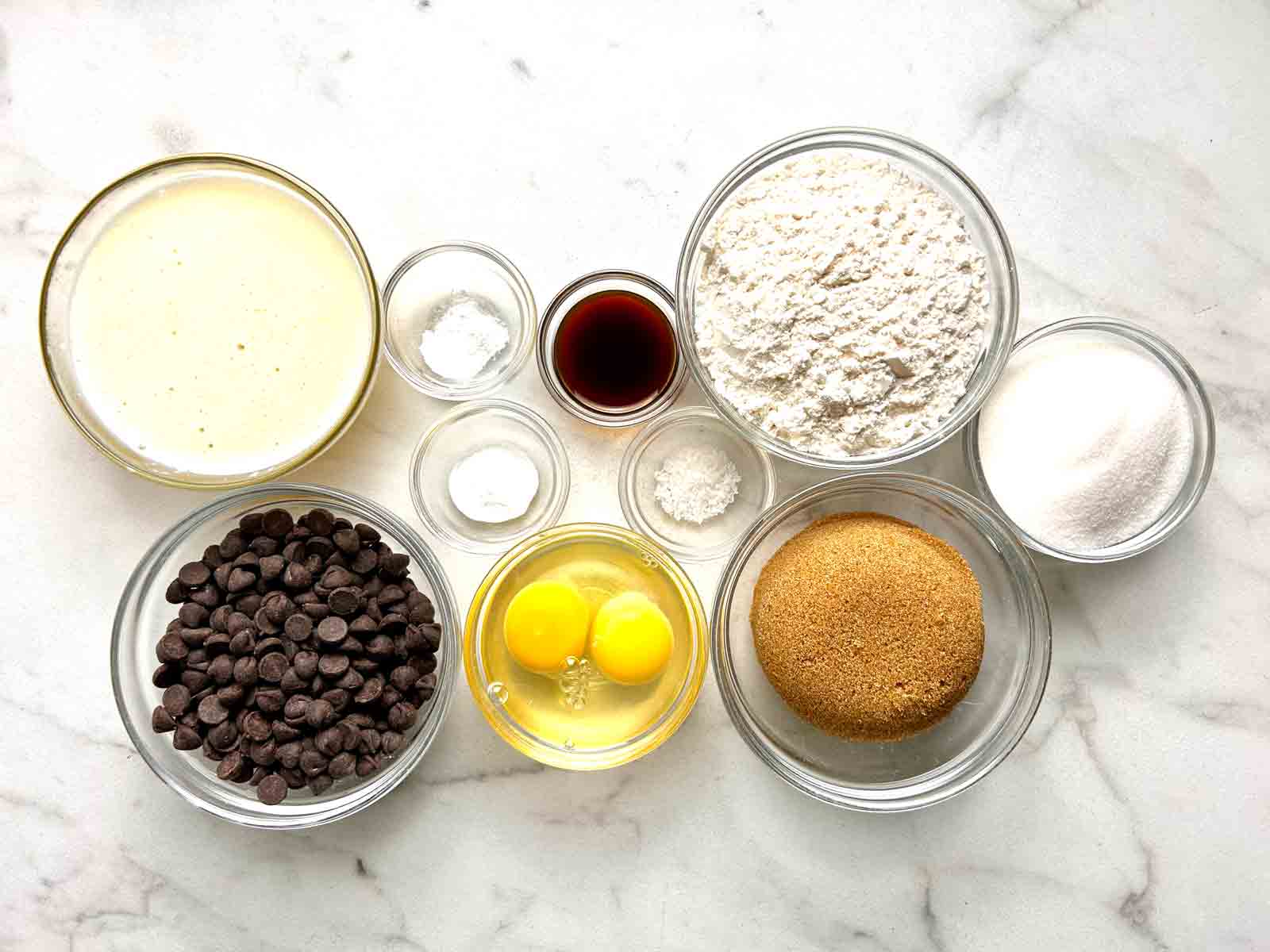 ingredients prepped in bowls.