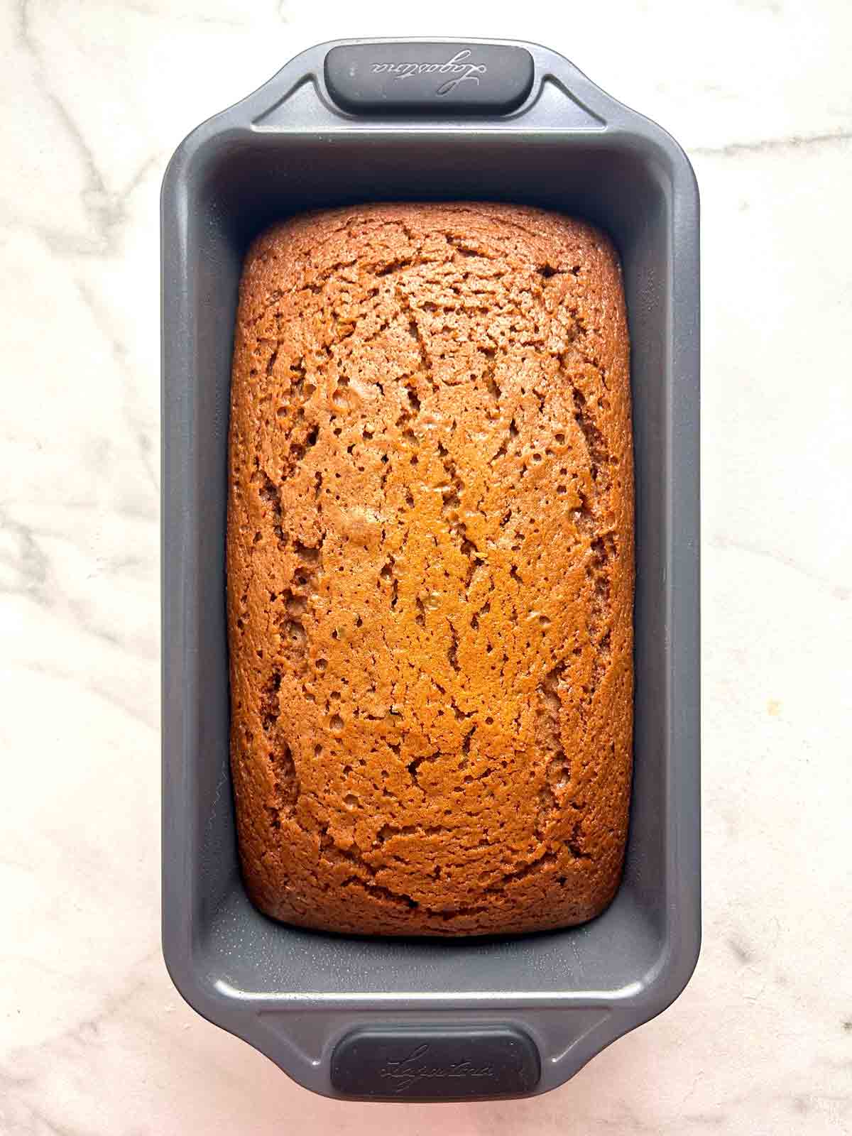 gingerbread loaf after baking.