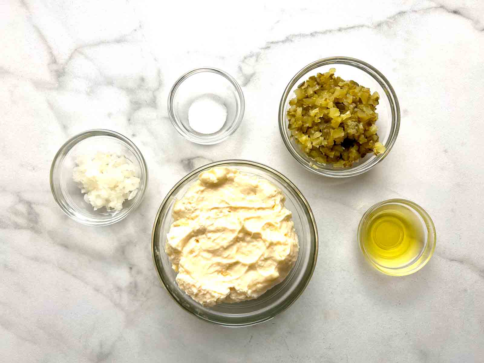 ingredients prepped in bowls.