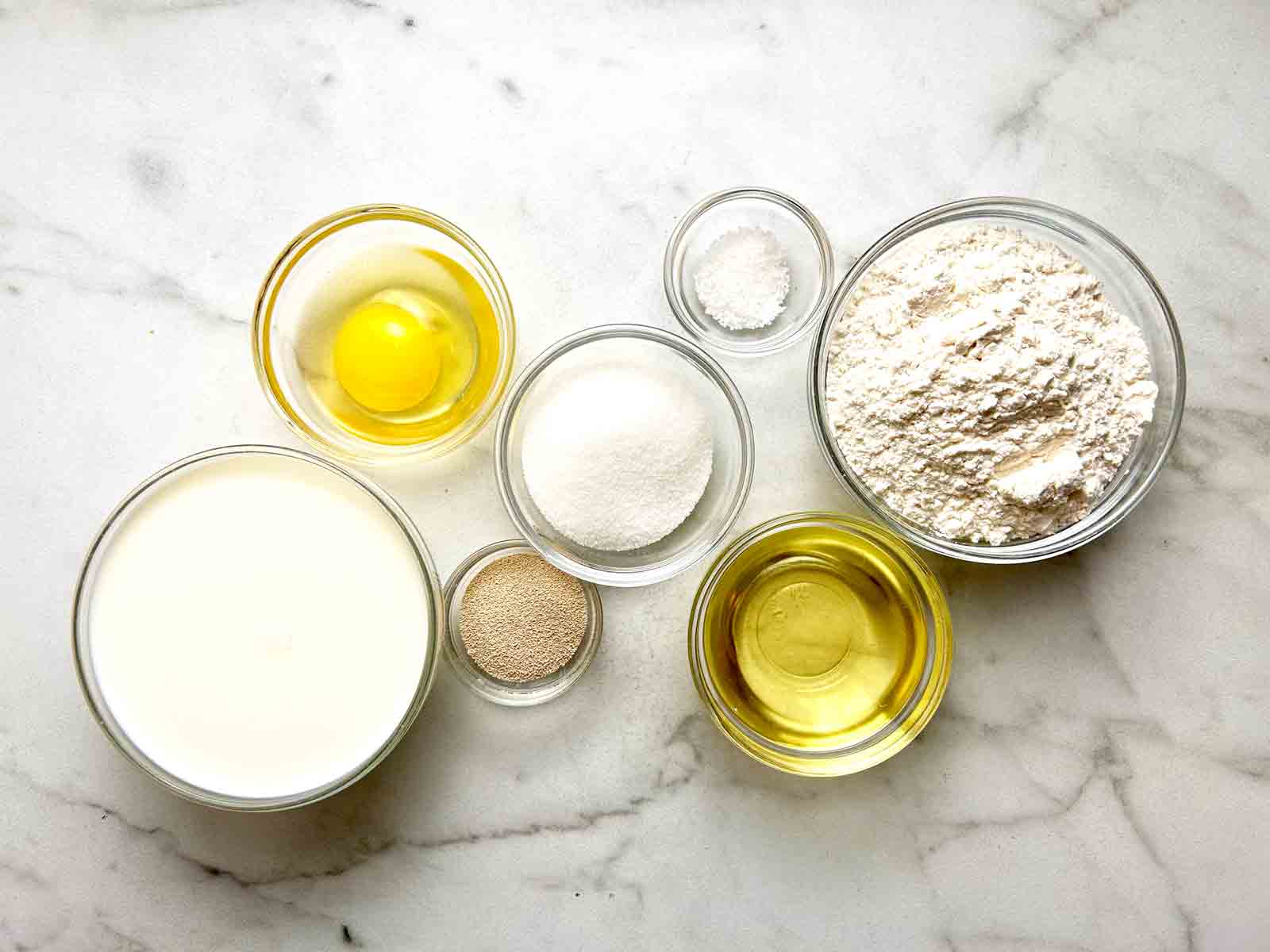 ingredients prepped in bowls.