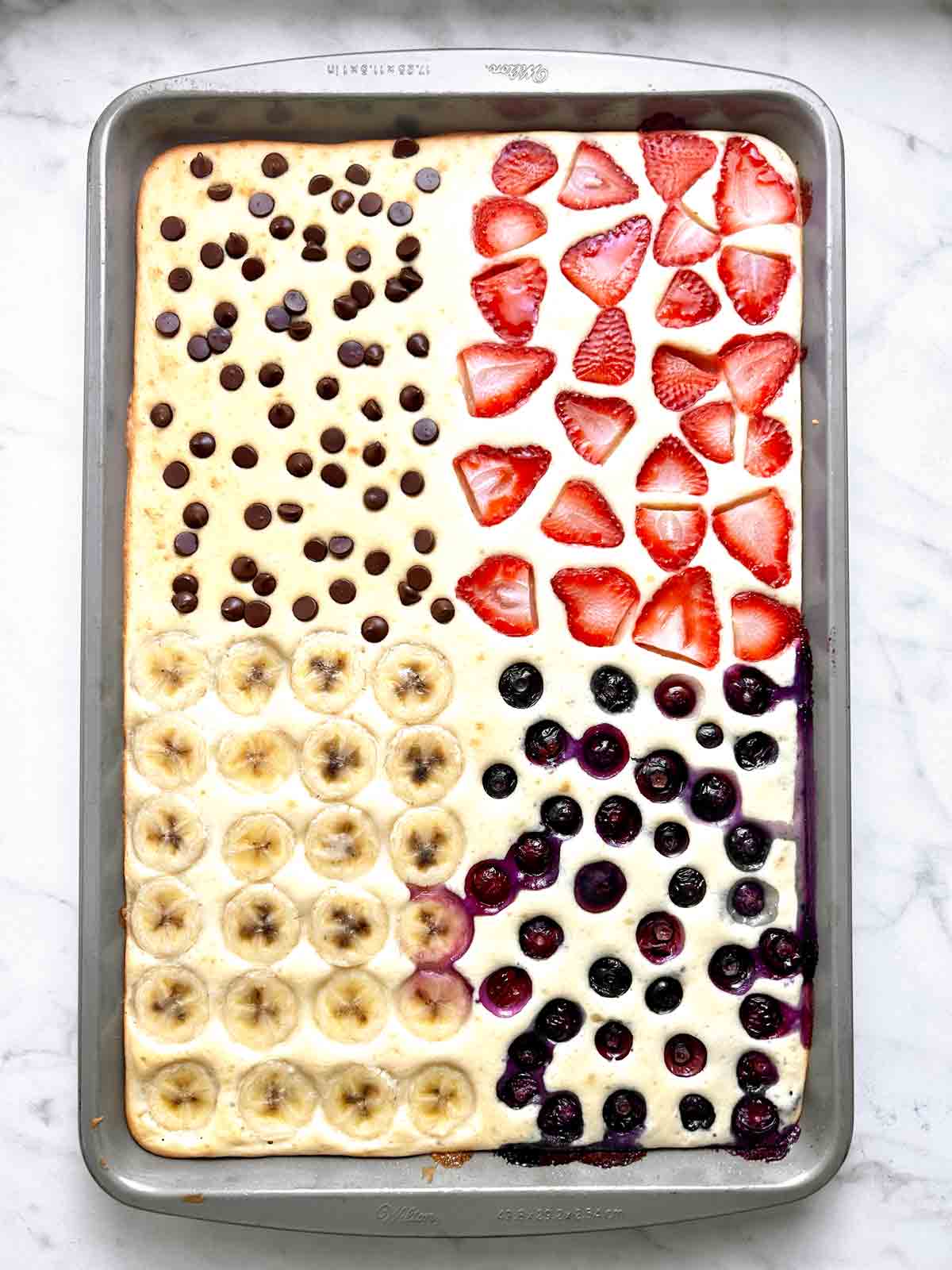 pancakes after being baked.