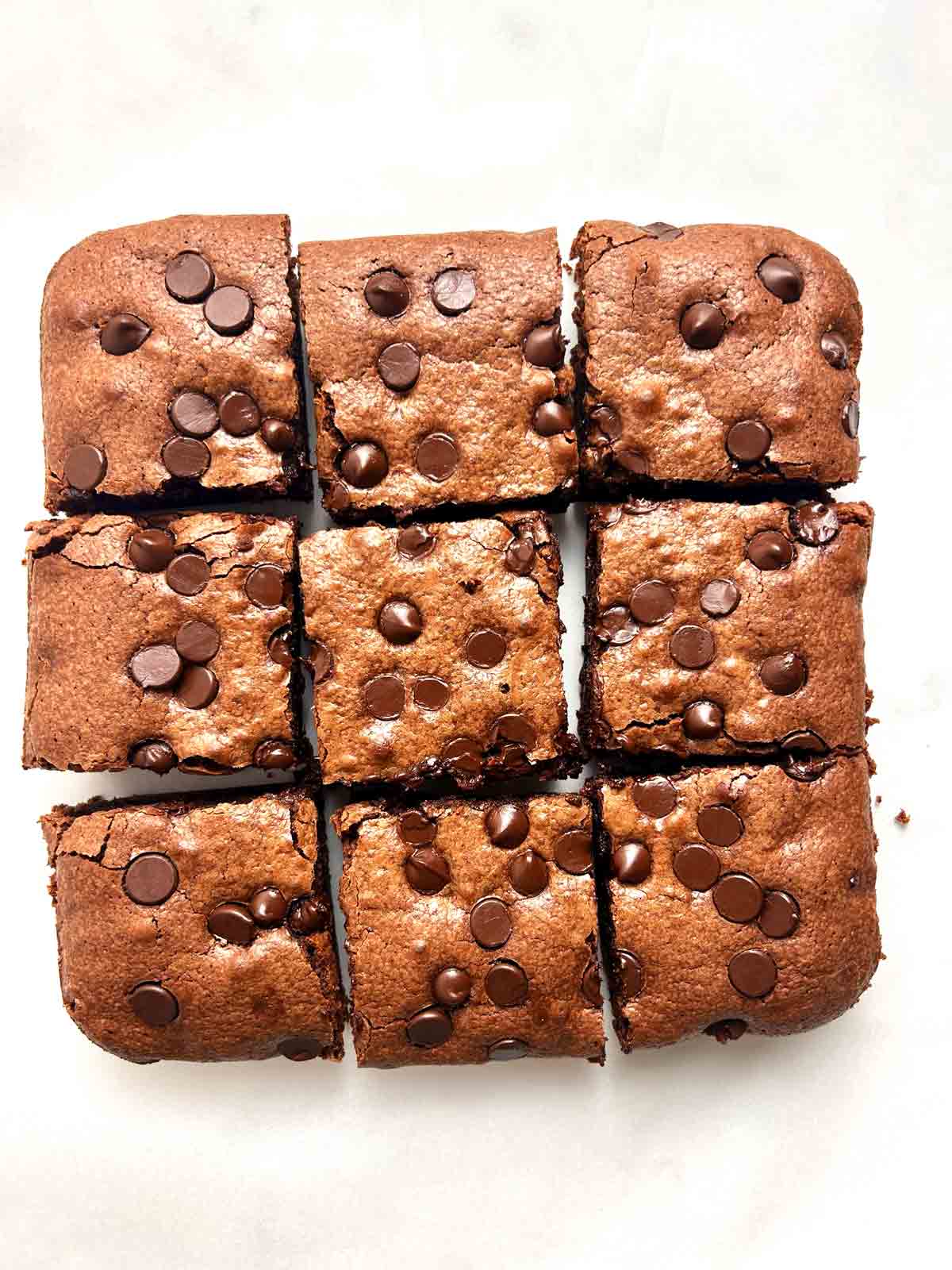 brownies cut into pieces.