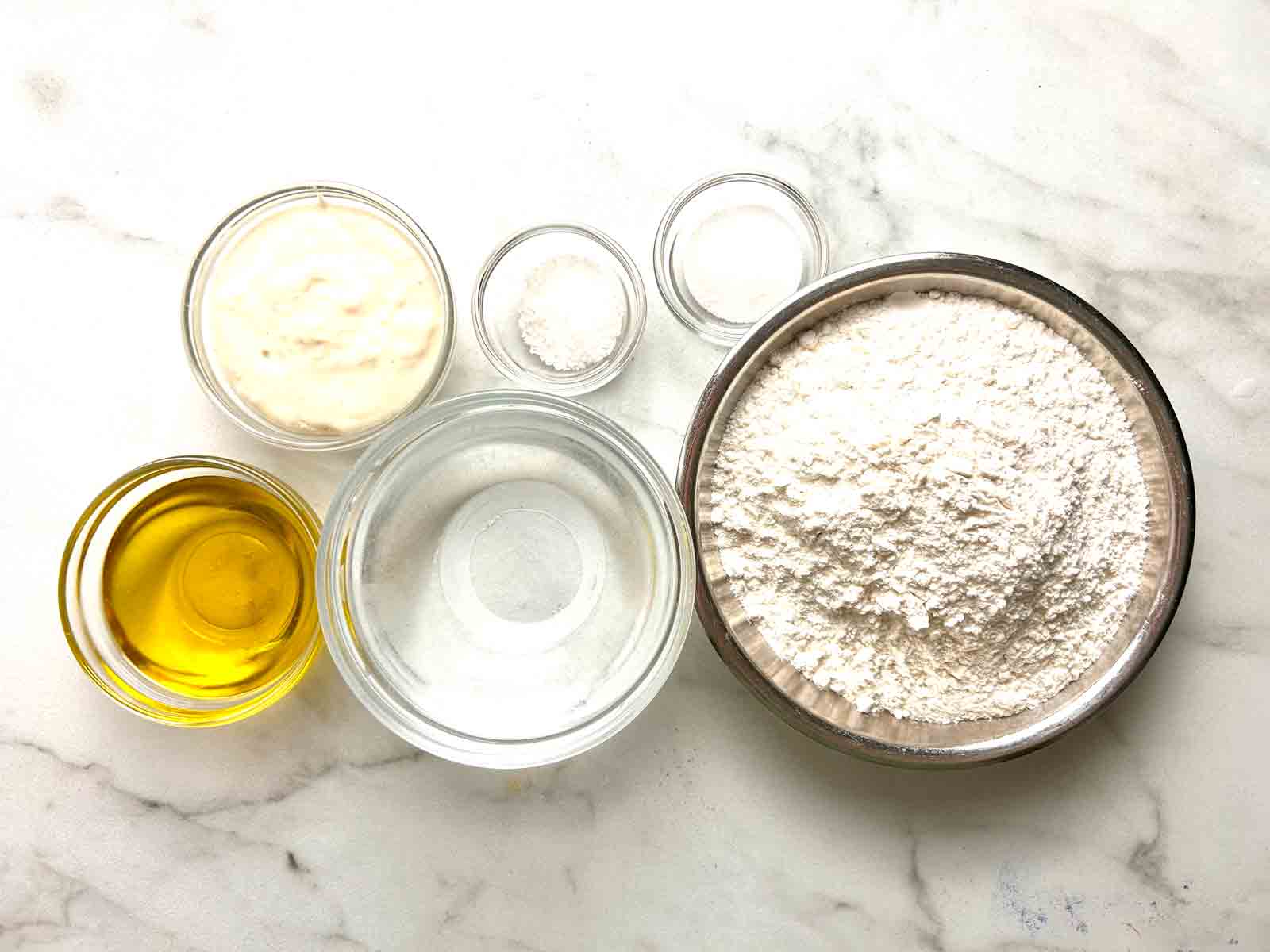 ingredients prepped in bowls.
