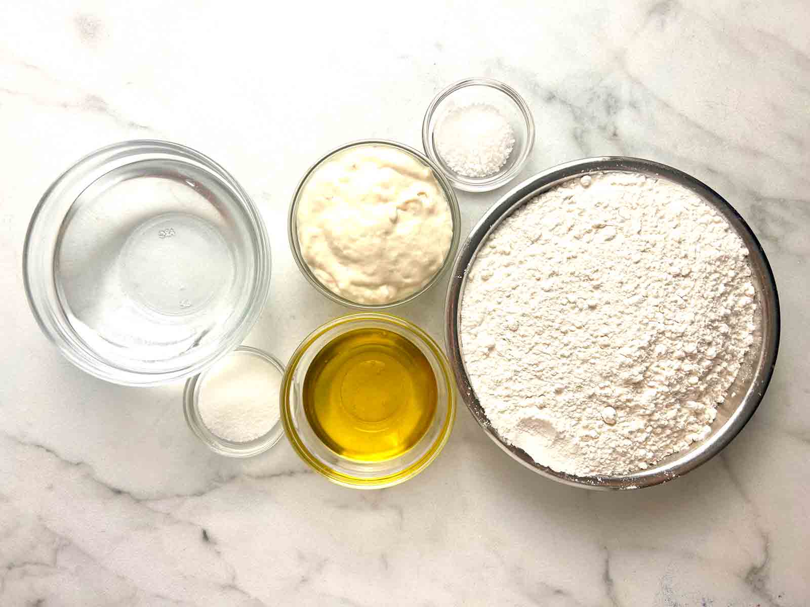 ingredients prepped in bowls.