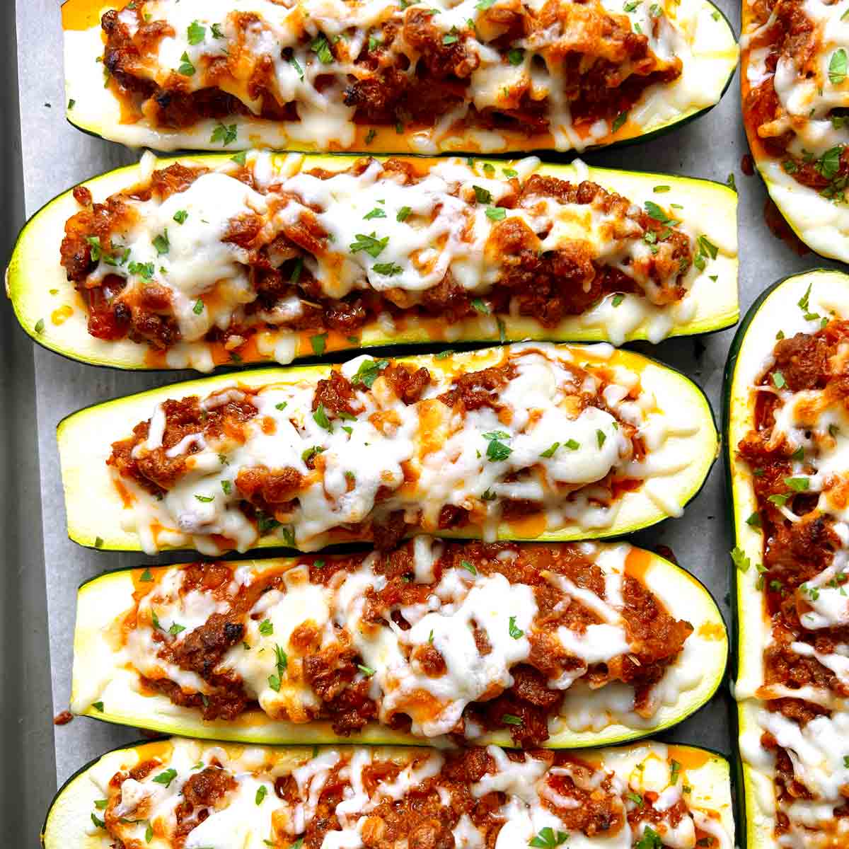 Easy Stuffed Zucchini Boats