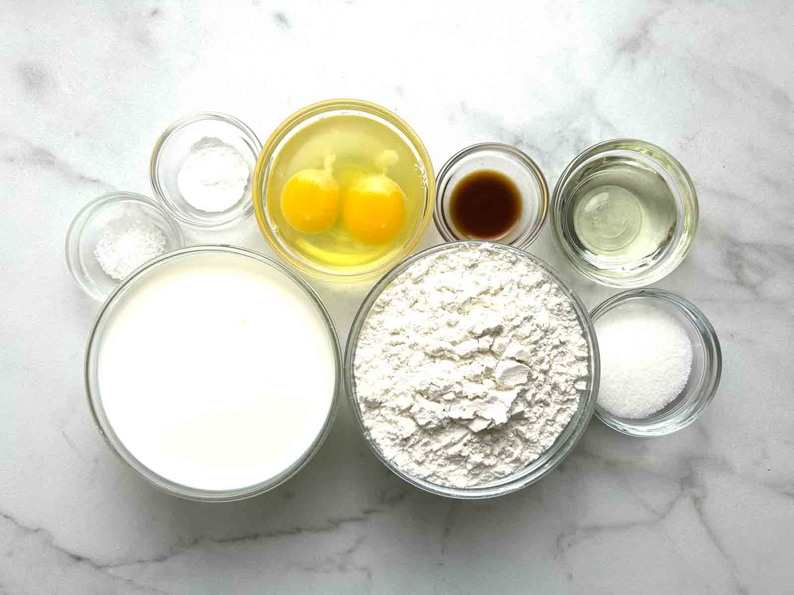 ingredients prepped in bowls.