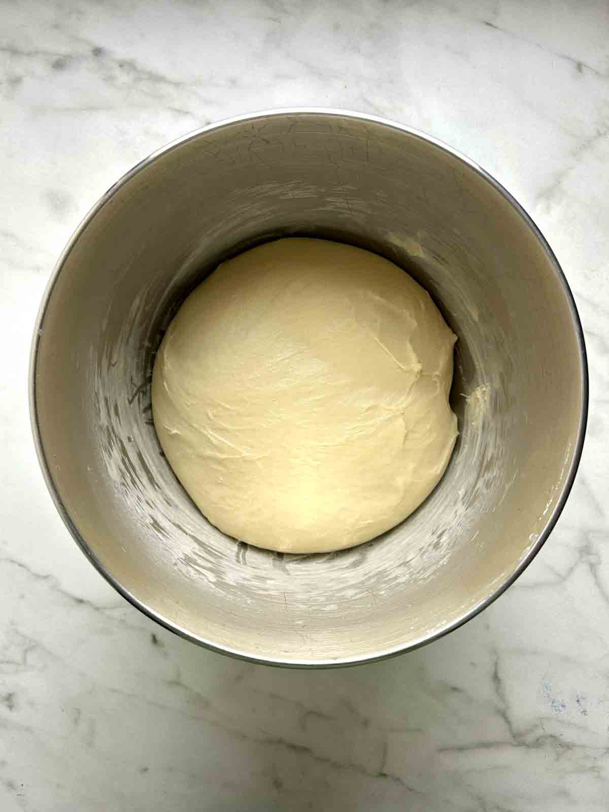 dough after the first rise.