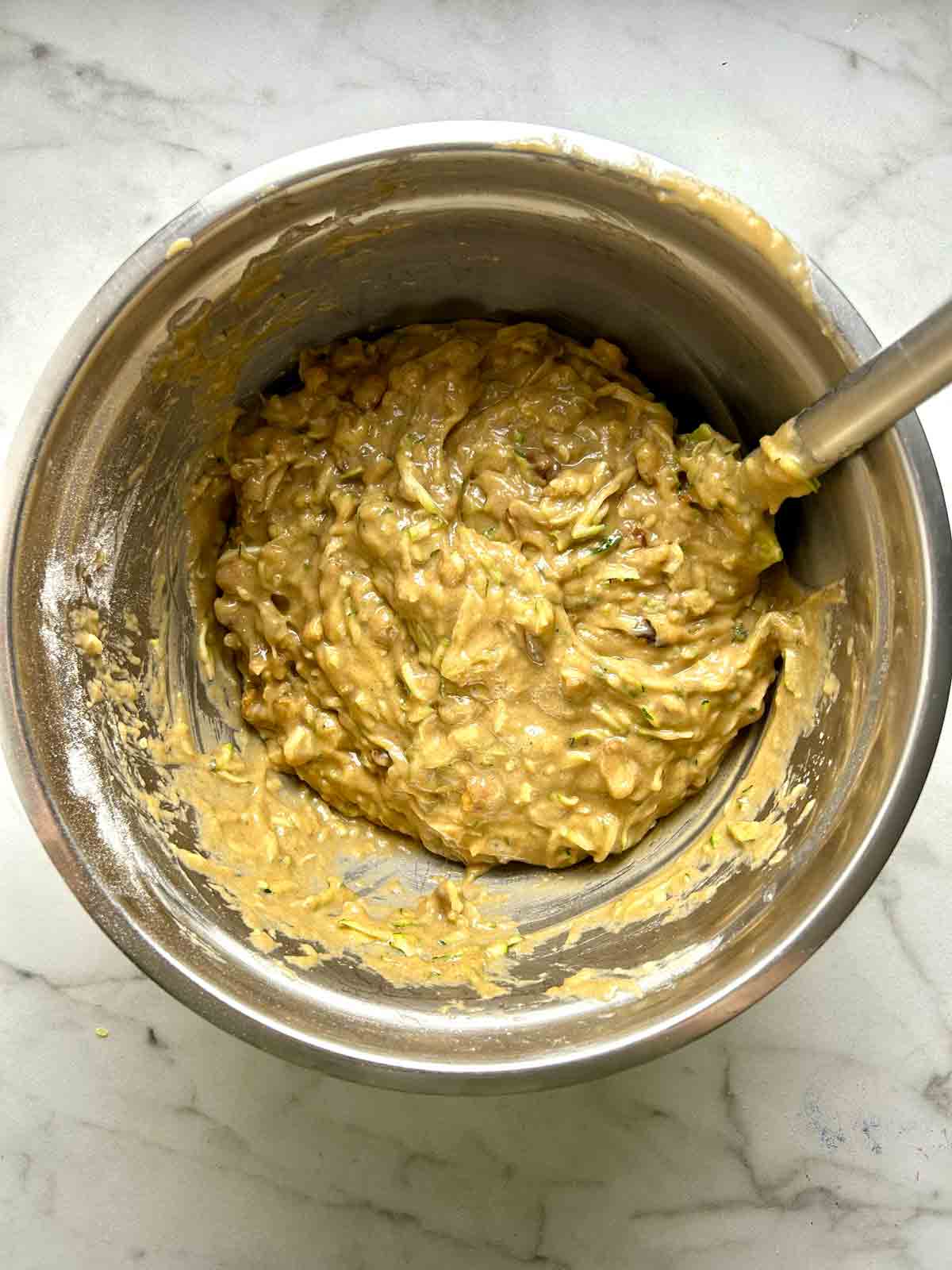 batter mixed in bowl.