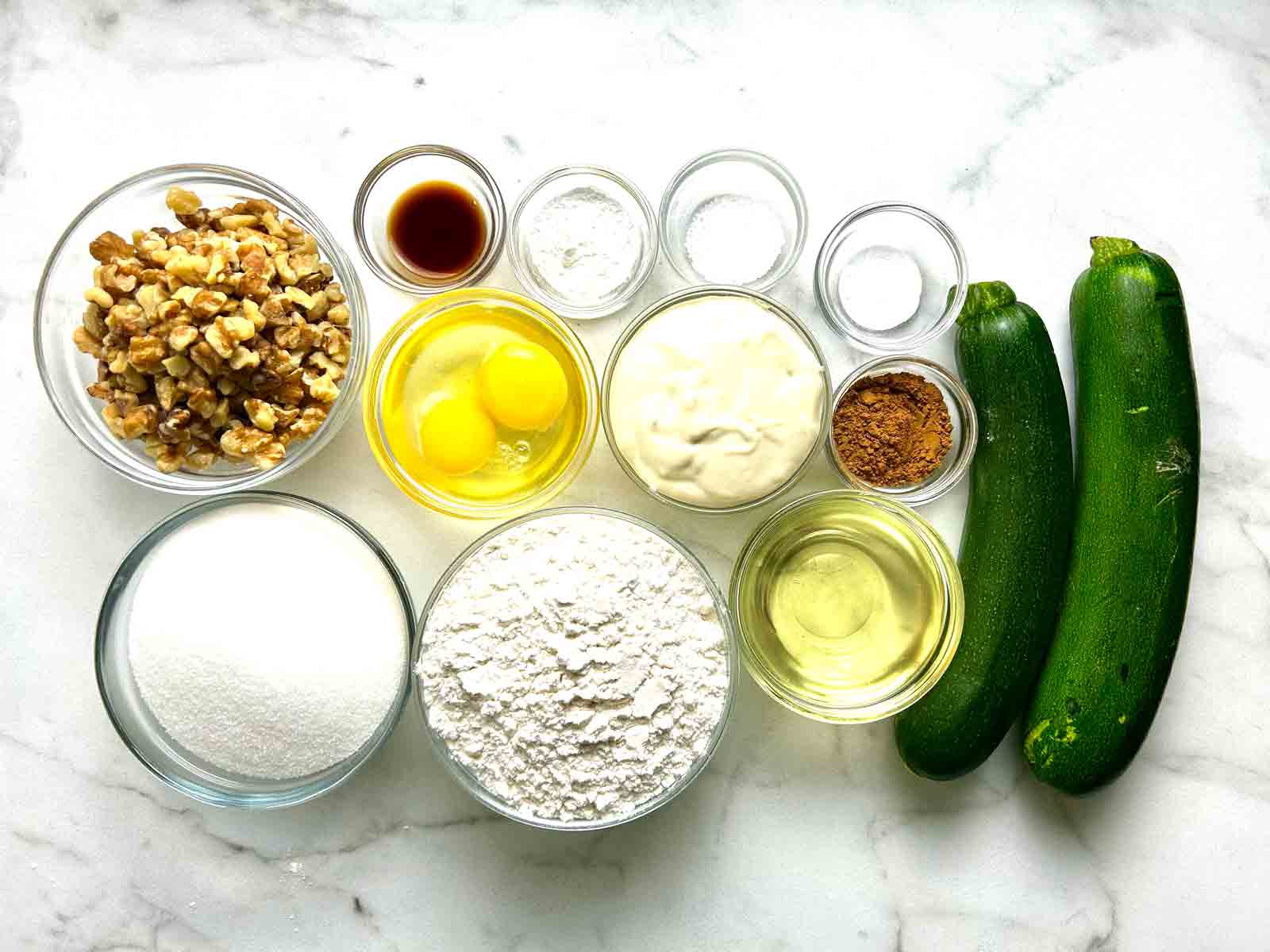 ingredients prepped in bowls.