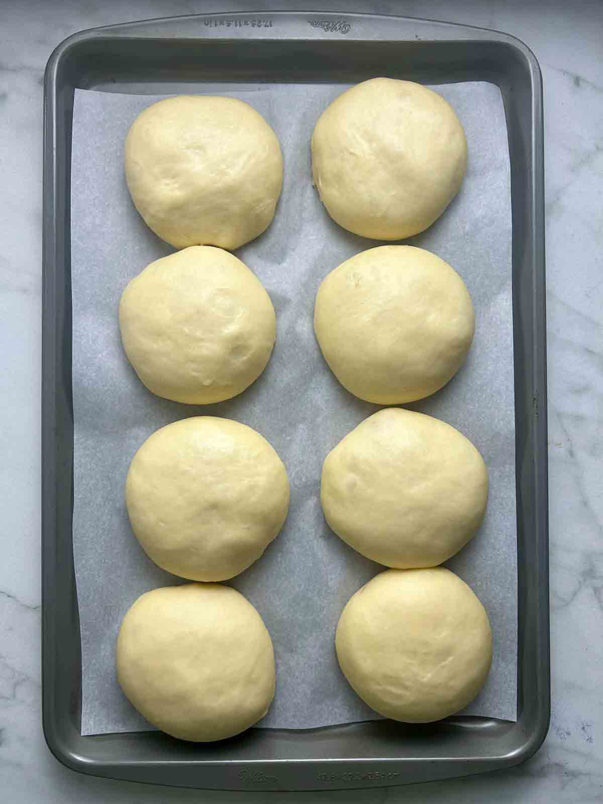 buns after second rise.