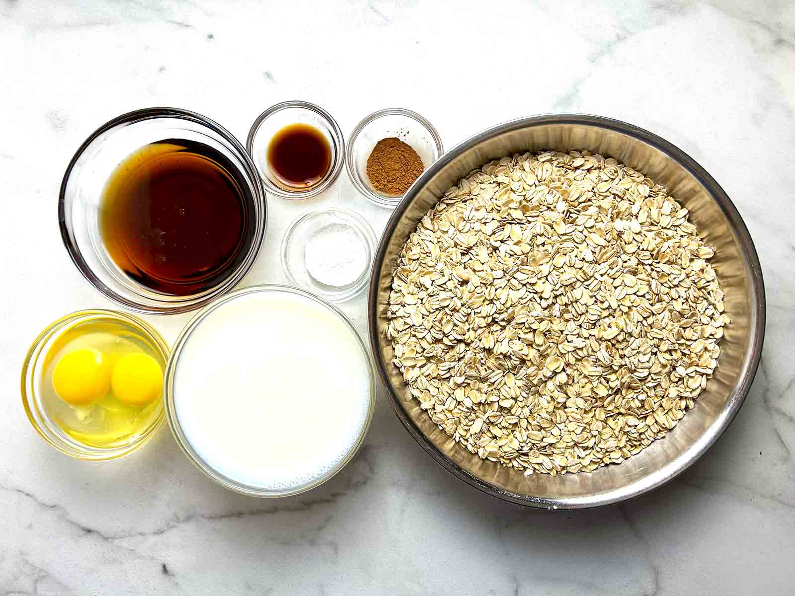 ingredients prepped in bowls.