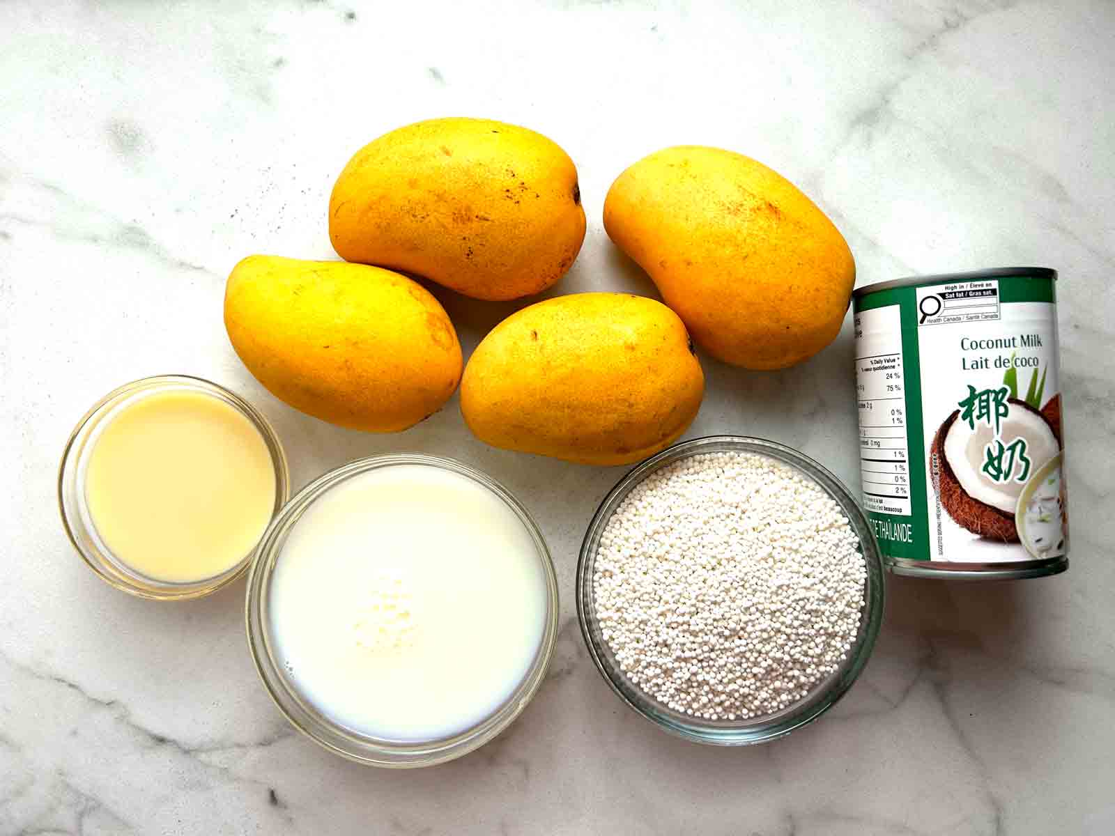 ingredients prepped in bowls.