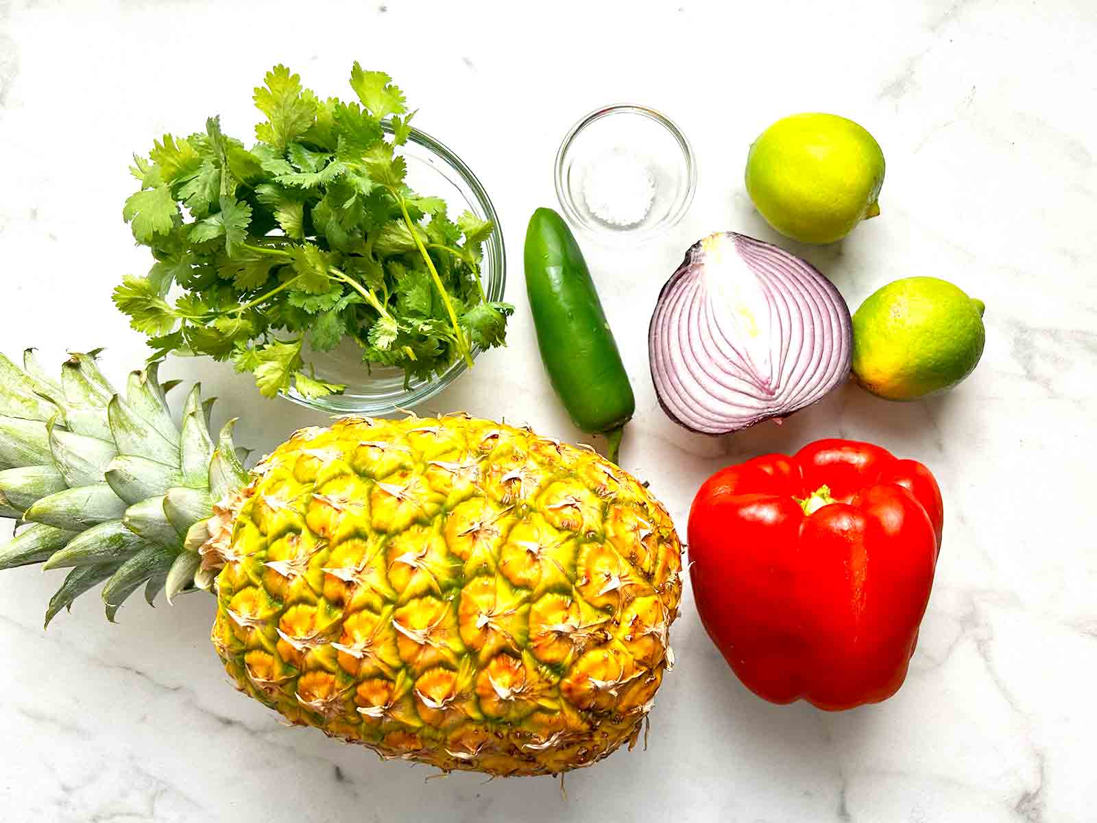 ingredients prepped in bowls.