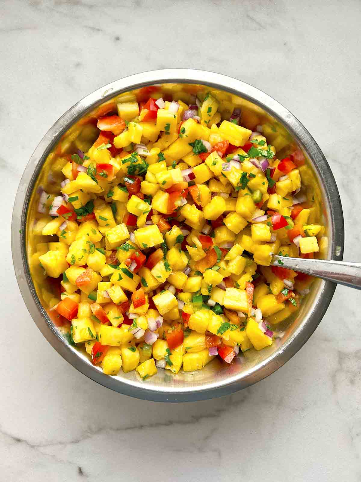 ingredients mixed in bowl.
