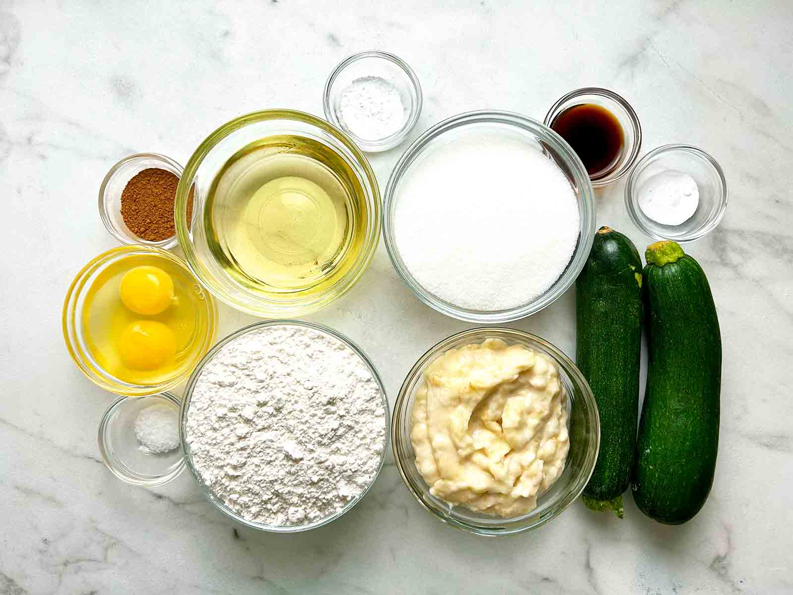 ingredients prepped in bowls.